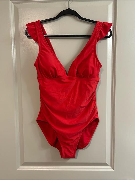 Kona Sol Other - Kona Sol Bright Red One-Piece Swimsuit